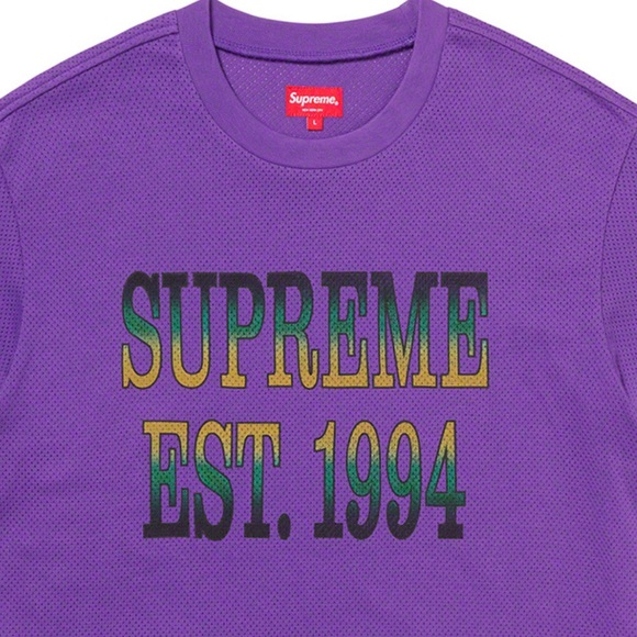 purple supreme t shirt